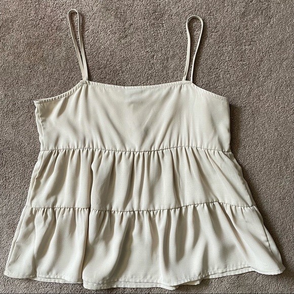 NWOT Paper Crane Tiered Babydoll Tank Top - Small - Picture 3 of 10
